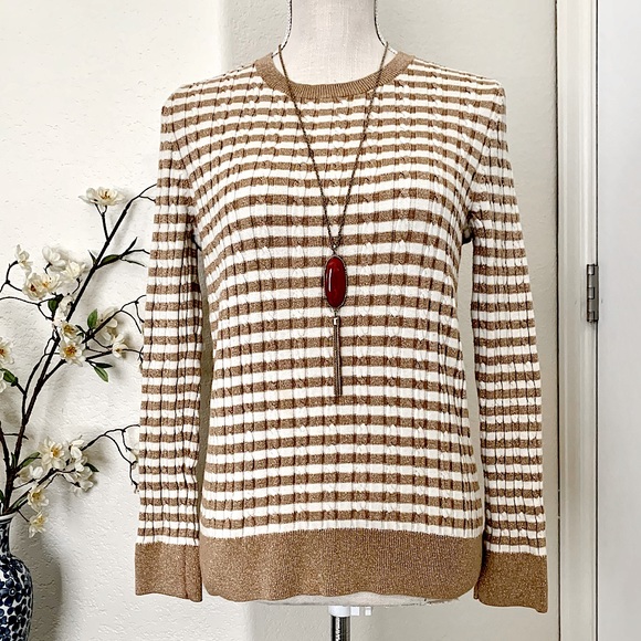 TALBOTS Pullover Striped Sweater - Picture 3 of 13